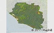 Satellite 3D Map of Manjimup, lighten