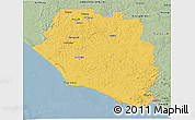 Savanna Style 3D Map of Manjimup