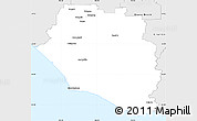 Silver Style Simple Map of Manjimup