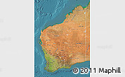 Satellite Map of Western Australia