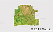 Satellite 3D Map of Mingenew, cropped outside