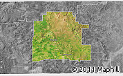 Satellite 3D Map of Mingenew, desaturated
