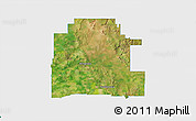Satellite 3D Map of Mingenew, single color outside