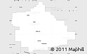 Silver Style Simple Map of Morawa