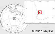 Blank Location Map of Northam