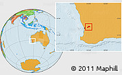 Political Location Map of Northam