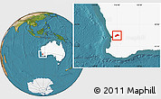 Satellite Location Map of Northam, highlighted country