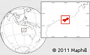 Blank Location Map of Port Hedland