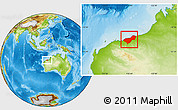 Physical Location Map of Port Hedland