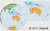 Political Location Map of Port Hedland, within the entire country