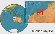 Satellite Location Map of Port Hedland