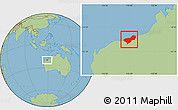 Savanna Style Location Map of Port Hedland