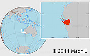 Gray Location Map of Shark Bay