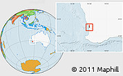 Political Location Map of Subiaco, highlighted country