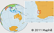 Political Location Map of Subiaco