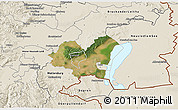 Satellite 3D Map of Eisenstadt Umgebung, shaded relief outside