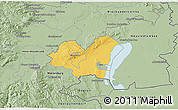 Savanna Style 3D Map of Eisenstadt Umgebung