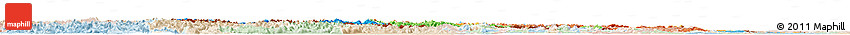 Political Horizon Map of Austria, lighten
