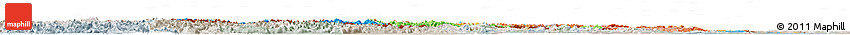 Political Horizon Map of Austria, lighten, semi-desaturated
