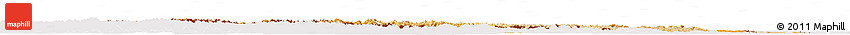 Political Shades Horizon Map of Austria, cropped outside