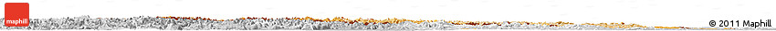 Political Shades Horizon Map of Austria, lighten, desaturated