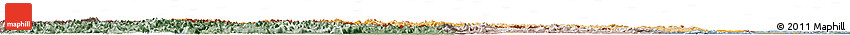 Political Shades Horizon Map of Austria, semi-desaturated