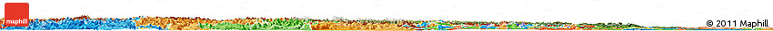 Satellite Horizon Map of Austria, political outside