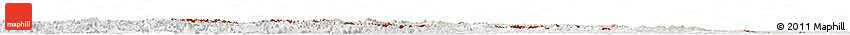 Shaded Relief Horizon Map of Austria, lighten, desaturated