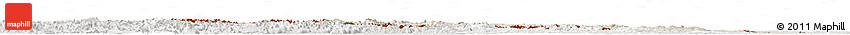 Shaded Relief Horizon Map of Austria, lighten, semi-desaturated