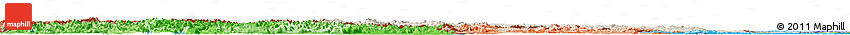 Shaded Relief Horizon Map of Austria, political shades outside