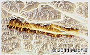Physical 3D Map of Hermagor, lighten