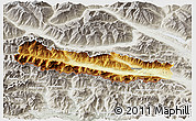 Physical 3D Map of Hermagor, lighten, semi-desaturated