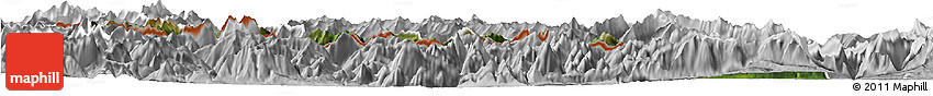 Satellite Horizon Map of Hermagor, lighten, desaturated