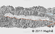 Gray Panoramic Map of Hermagor