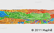 Political Shades Panoramic Map of Kärnten