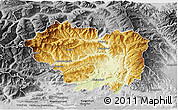 Physical 3D Map of Sankt Veit an der Glan, desaturated