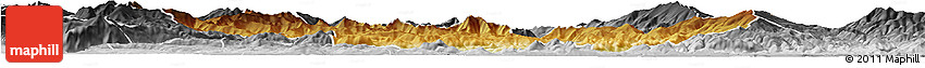Physical Horizon Map of Sankt Veit An Der Glan, desaturated