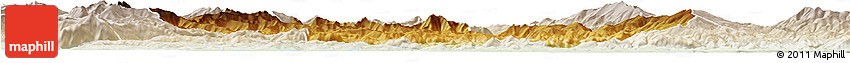Physical Horizon Map of Sankt Veit An Der Glan, lighten
