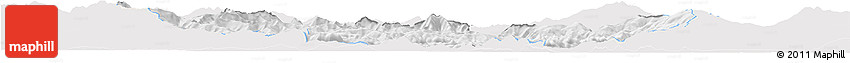Silver Style Horizon Map of Sankt Veit An Der Glan, single color outside
