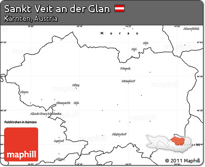 Blank Simple Map of Sankt Veit An Der Glan