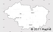 Silver Style Simple Map of Sankt Veit an der Glan, cropped outside