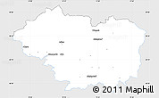 Silver Style Simple Map of Sankt Veit an der Glan, single color outside