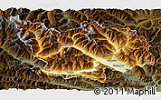 Physical 3D Map of Spittal an der Drau, darken
