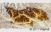 Physical 3D Map of Spittal an der Drau, lighten