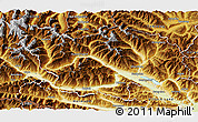 Physical 3D Map of Spittal an der Drau