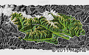 Satellite 3D Map of Spittal an der Drau, desaturated
