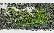 Satellite 3D Map of Spittal an der Drau, semi-desaturated