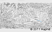 Silver Style 3D Map of Spittal an der Drau
