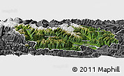 Satellite Panoramic Map of Spittal an der Drau, desaturated