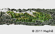 Satellite Panoramic Map of Spittal an der Drau, semi-desaturated